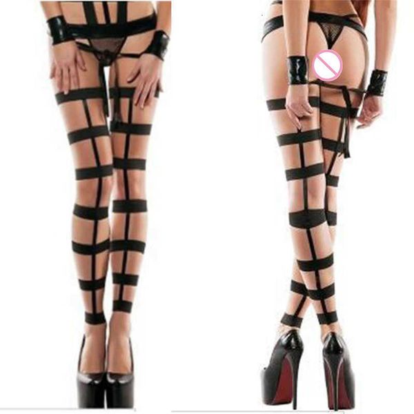 women' stockings thigh-highs lingerie garters belt set underwear apparel panti erotic bandage, Red;black
women' stockings thigh-highs lingerie garters belt set underwear apparel panti erotic bandage, Red;black