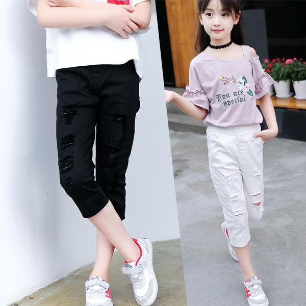 trousers girls cropped pants 2021 summer cotton children's hole thin casual sports child shorts wide leg, Blue
trousers girls cropped pants 2021 summer cotton children's hole thin casual sports child shorts wide leg, Blue