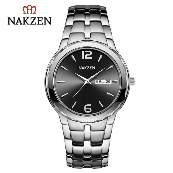 wristwatches nakzen watch men brand luxuy quartz wristwatch stainless steel montre homme life waterproof clock gifts for reloj hombre, Slivery;brown
wristwatches nakzen watch men brand luxuy quartz wristwatch stainless steel montre homme life waterproof clock gifts for reloj hombre, Slivery;brown