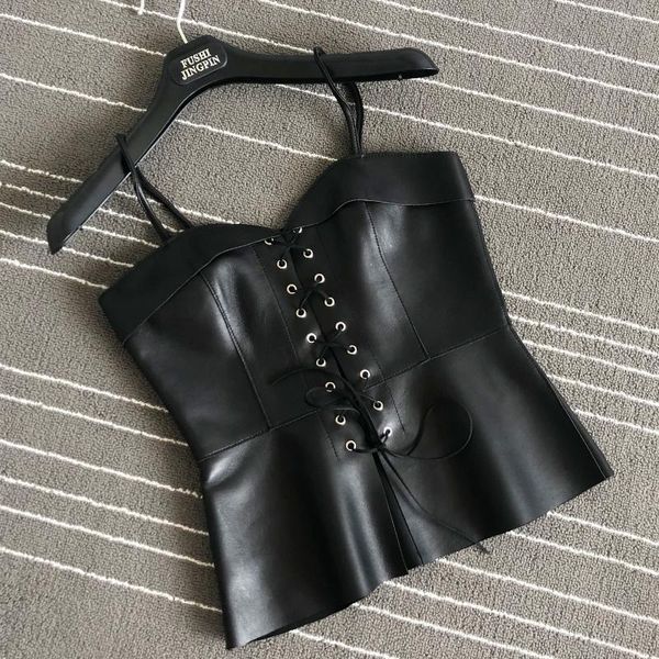 women's leather & faux 2021 fall womens sheepskin vest black camisole fashion short outerwear slim fit tube top
women's leather & faux 2021 fall womens sheepskin vest black camisole fashion short outerwear slim fit tube top