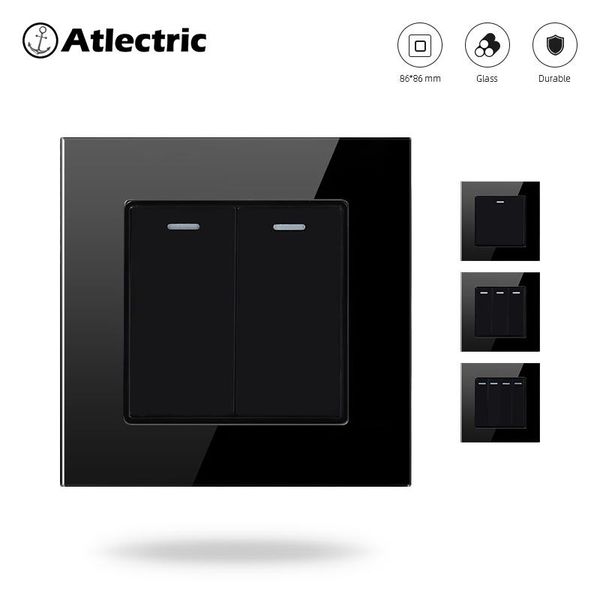 smart home control atlectric 1 2 3 4 gang way button switch light on / off wall lamp tempered glass panel
smart home control atlectric 1 2 3 4 gang way button switch light on / off wall lamp tempered glass panel