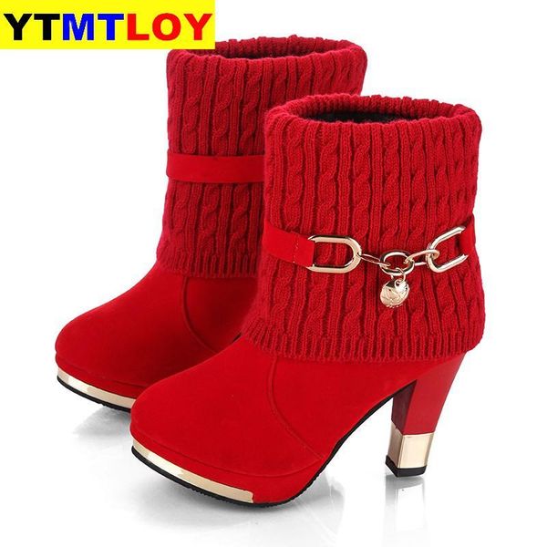 boots 2021 winter thick with shoes women's high-heeled female frosted wool in the women, Black
boots 2021 winter thick with shoes women's high-heeled female frosted wool in the women, Black