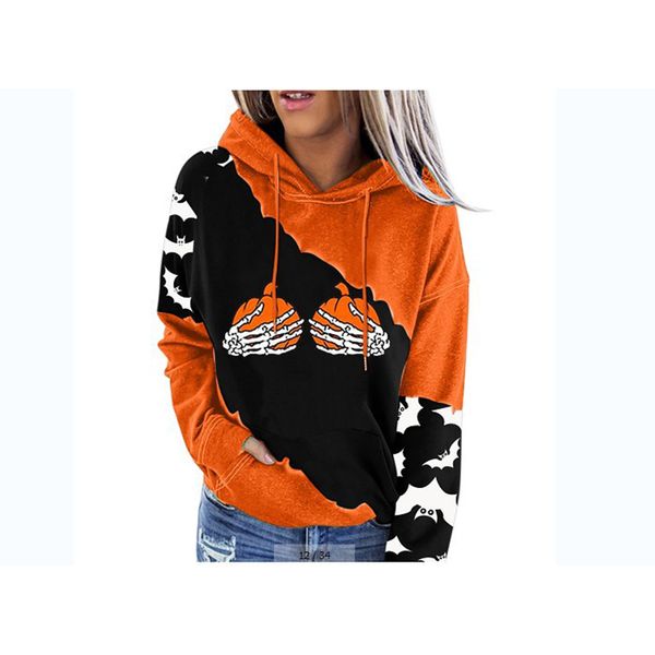 2021 women s sports hoodie halloween pattern long sleeve sweatshirt color patchwork multicolor polyester print pullover, Black
2021 women s sports hoodie halloween pattern long sleeve sweatshirt color patchwork multicolor polyester print pullover, Black