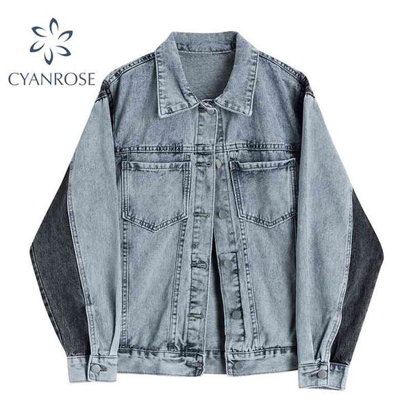 womens cropped patchwork denim jacket coat pocket cardigan retro tide outerwear female streetwear baggy harajuku bf 210430, Black;brown
womens cropped patchwork denim jacket coat pocket cardigan retro tide outerwear female streetwear baggy harajuku bf 210430, Black;brown