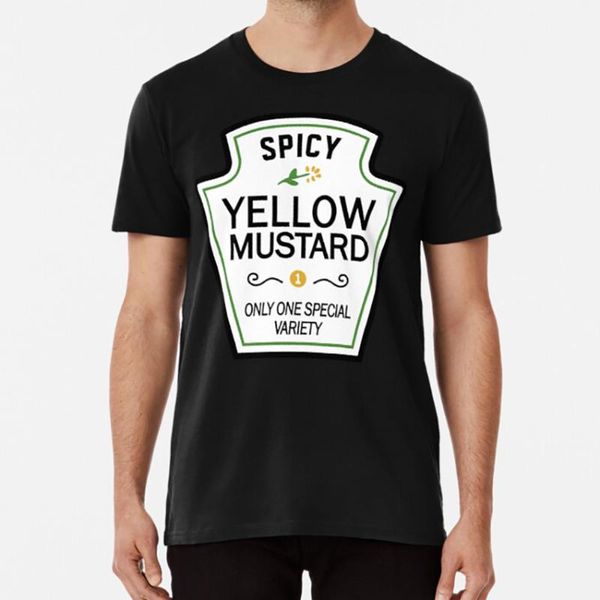 men's t-shirts heinz spicy mustard condiments halloween costume t shirt, White;black
men's t-shirts heinz spicy mustard condiments halloween costume t shirt, White;black