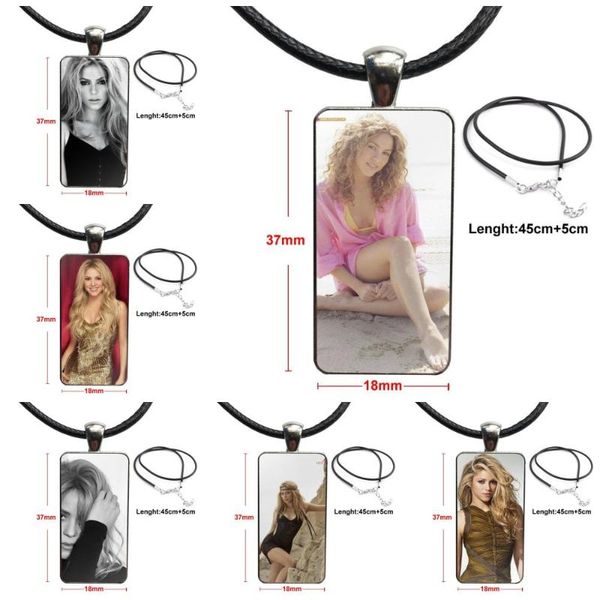 pendant necklaces for lovers girl friend gift glass necklace handmade half rectangle shakira model colombian singer, Silver
pendant necklaces for lovers girl friend gift glass necklace handmade half rectangle shakira model colombian singer, Silver