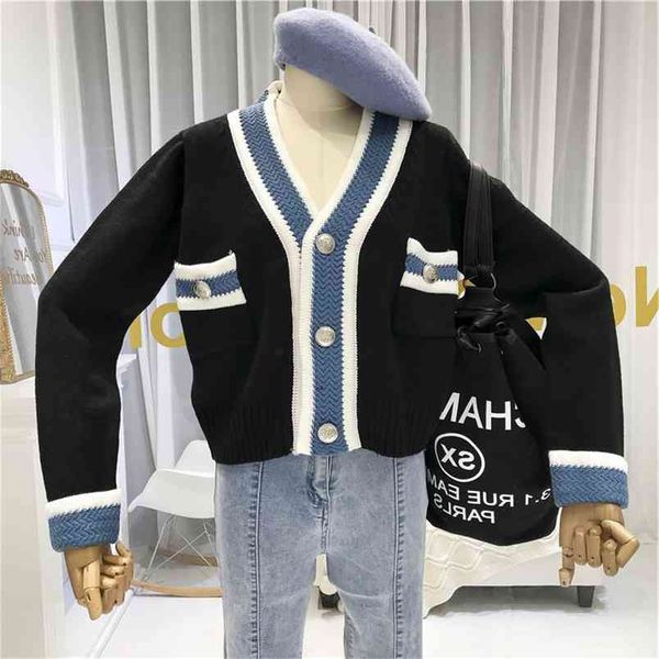autumn winter korean casual fashion v-neck knitted cardigan short sweaters women single breasted long sleeve knitwear coat 210514, White;black
autumn winter korean casual fashion v-neck knitted cardigan short sweaters women single breasted long sleeve knitwear coat 210514, White;black