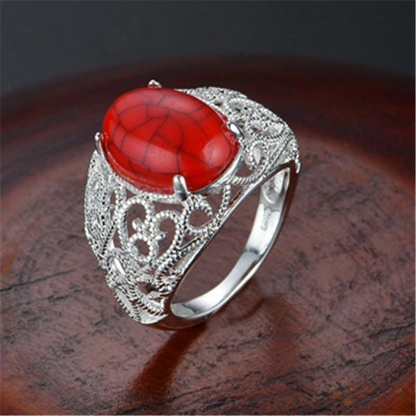 wedding rings silver ring classic exquisite domineering retro ladies with round inlaid hand jewelry, Slivery;golden
wedding rings silver ring classic exquisite domineering retro ladies with round inlaid hand jewelry, Slivery;golden