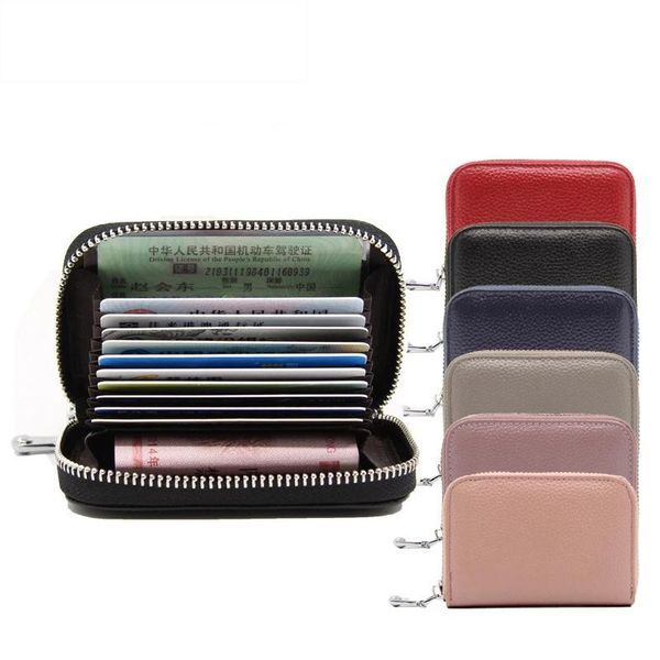 card holders wallet stylish and simple organ holder multi-card bank lady anti-theft id, Brown;gray
card holders wallet stylish and simple organ holder multi-card bank lady anti-theft id, Brown;gray