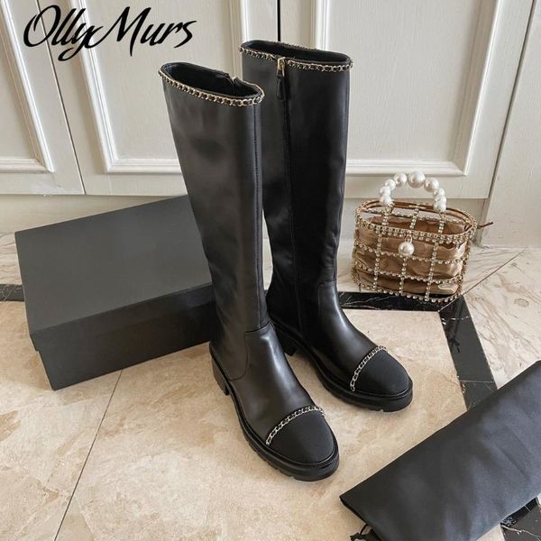 boots ollymurs winter women long genuine leather platform knee-high metal decoration zip designer shoes size 35-4, Black
boots ollymurs winter women long genuine leather platform knee-high metal decoration zip designer shoes size 35-4, Black