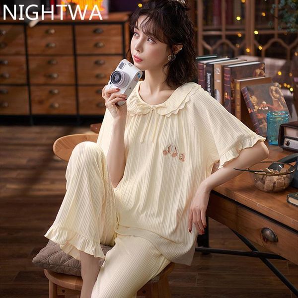 plus size 4xl knited cotton womens sleepwears pajama sets summer print pijama couple short sleeve sleepwear o neck female pyjamas, Black;red
plus size 4xl knited cotton womens sleepwears pajama sets summer print pijama couple short sleeve sleepwear o neck female pyjamas, Black;red