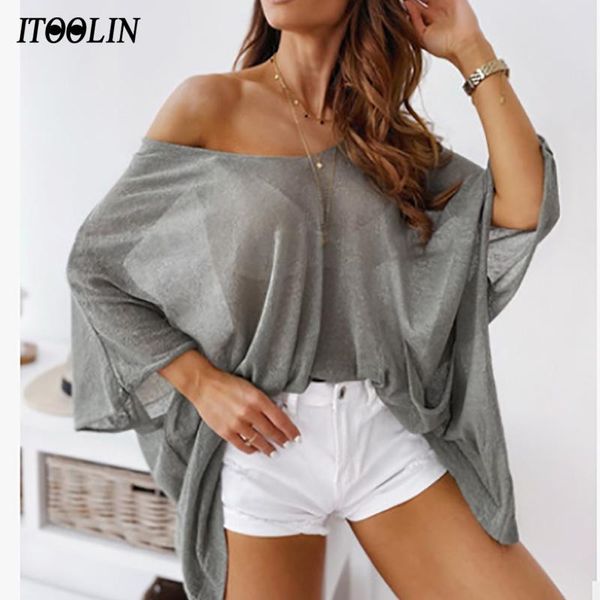 women's t-shirt itoolin women casual see through mesh female chic off shoulder long sleeve tee shirts oversized transparent clubwear su, White
women's t-shirt itoolin women casual see through mesh female chic off shoulder long sleeve tee shirts oversized transparent clubwear su, White