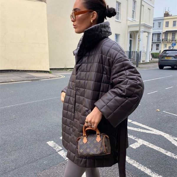 wotwoy oversized cotton padded leather parka belted thick winter jackets ladies casual solid warm coat female windbreaker 211013, Black
wotwoy oversized cotton padded leather parka belted thick winter jackets ladies casual solid warm coat female windbreaker 211013, Black