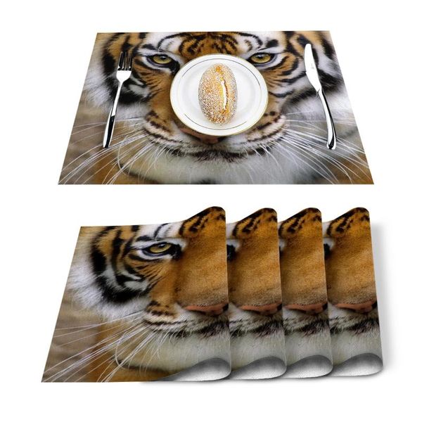 table runner 4/6pcs animal tiger beard asia carnivore kitchen placemat set dining mats cotton linen pad bowl cup mat home decor
table runner 4/6pcs animal tiger beard asia carnivore kitchen placemat set dining mats cotton linen pad bowl cup mat home decor