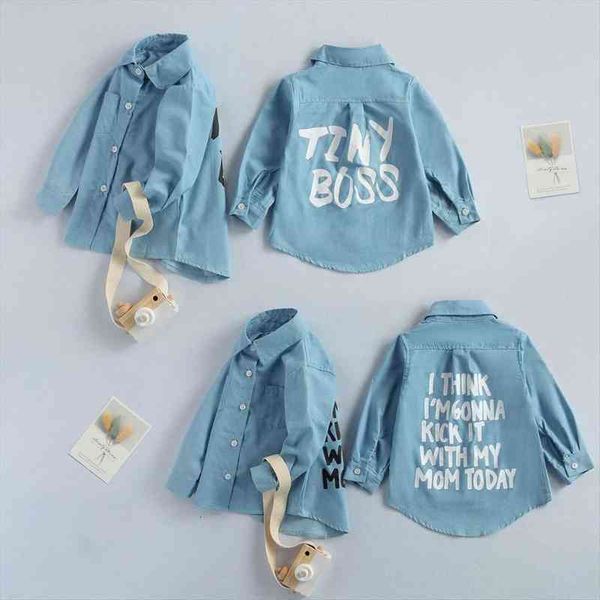 2-7y autumn toddler kids baby girl shirts clothes denim letter print long sleeve shirt warm coat shirt, White;black
2-7y autumn toddler kids baby girl shirts clothes denim letter print long sleeve shirt warm coat shirt, White;black