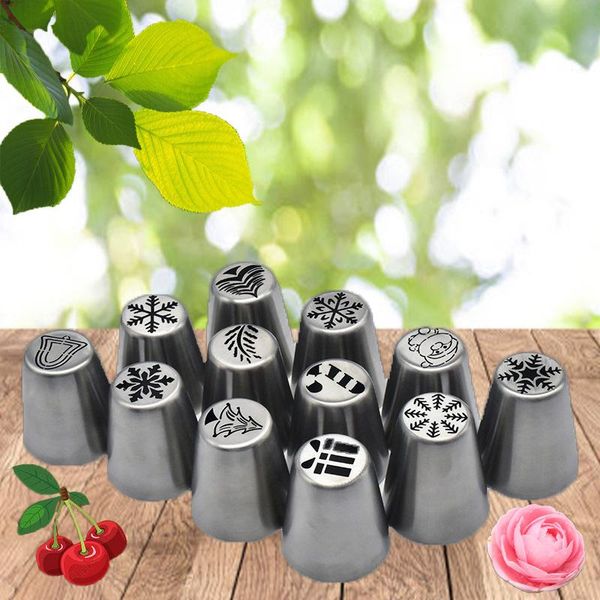 baking & pastry tools 12 pcs stainless steel christmas tip series cake decoration mounting diy
baking & pastry tools 12 pcs stainless steel christmas tip series cake decoration mounting diy