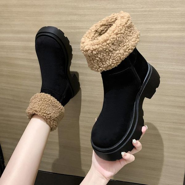 boots round toe women's leather australia shoes boots-women winter footwear snow lolita mid-calf autumn 2021 low ladies rubber, Black
boots round toe women's leather australia shoes boots-women winter footwear snow lolita mid-calf autumn 2021 low ladies rubber, Black