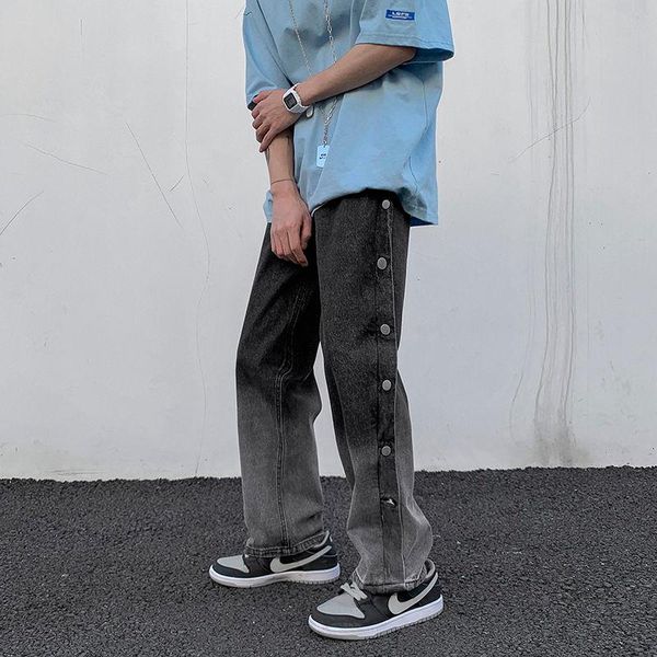 men's jeans korean wide-leg fashion retro harajuku men streetwear loose hip-hop button straight denim trousers mens -2xl, Blue
men's jeans korean wide-leg fashion retro harajuku men streetwear loose hip-hop button straight denim trousers mens -2xl, Blue