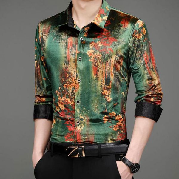men's casual shirts green velvet for mens red velour clothing large sizes vintage gold warmed winter chinese style dress stout top, White;black
men's casual shirts green velvet for mens red velour clothing large sizes vintage gold warmed winter chinese style dress stout top, White;black