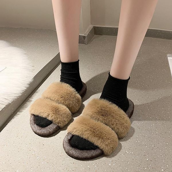 slippers 2021 women's home peep toe comfortable flip-flops winter fur women flat indoor wear ladies shoes spring, Black
slippers 2021 women's home peep toe comfortable flip-flops winter fur women flat indoor wear ladies shoes spring, Black