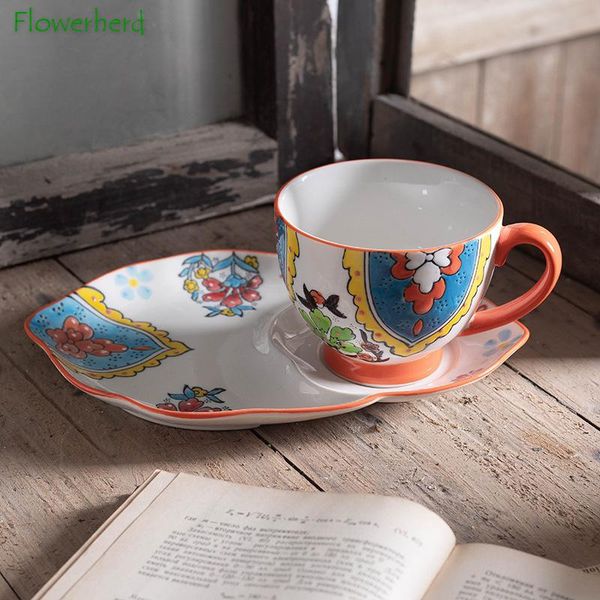 mugs 450ml hand-painted coffee mug ceramic cup with saucer nordic afternoon tea creative water handle
mugs 450ml hand-painted coffee mug ceramic cup with saucer nordic afternoon tea creative water handle