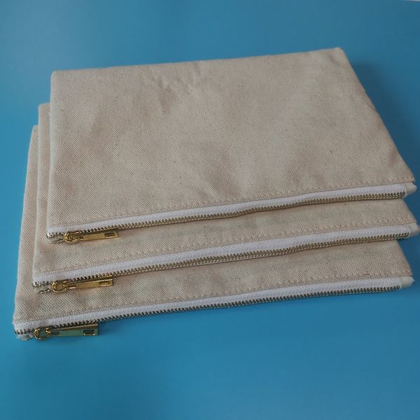 10 oz zip pouch bag cosmetic 6*9 with golden zipper blank canvas travel makeup bags party member gift
10 oz zip pouch bag cosmetic 6*9 with golden zipper blank canvas travel makeup bags party member gift