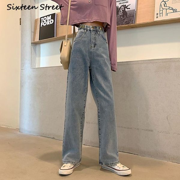 woman jeans high waist clothes wide leg vintage retro light blue loose straight denim pants trousers korean elegant fashion 2021 women'
woman jeans high waist clothes wide leg vintage retro light blue loose straight denim pants trousers korean elegant fashion 2021 women'