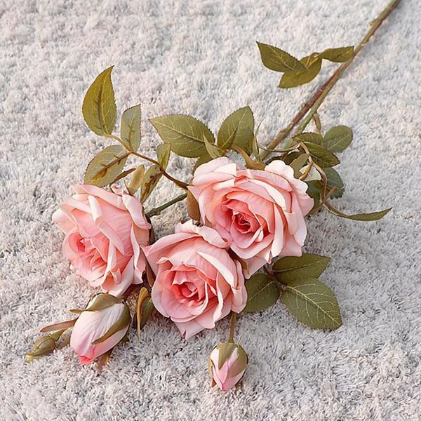 decorative flowers & wreaths luxury 3heads fall roses branch flores artificiales with artificial leaves wedding living room decoration home
decorative flowers & wreaths luxury 3heads fall roses branch flores artificiales with artificial leaves wedding living room decoration home