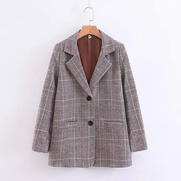 women's jackets ms zi916-60 european and american wind suits the grid, Black;brown
women's jackets ms zi916-60 european and american wind suits the grid, Black;brown