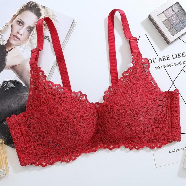 bras elovegir women's beauty back comfortable breathable no-rim front buckle bra lady adjustable small chest gathering underwear, Red;black
bras elovegir women's beauty back comfortable breathable no-rim front buckle bra lady adjustable small chest gathering underwear, Red;black