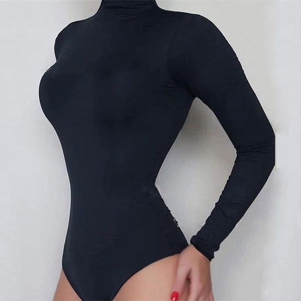 women's jumpsuits & rompers womens spring bodysuits long sleeve turtleneck slim solid playsuits female fashion clothing, Black;white
women's jumpsuits & rompers womens spring bodysuits long sleeve turtleneck slim solid playsuits female fashion clothing, Black;white