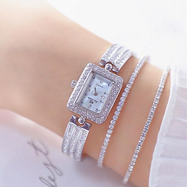 wristwatches diamond watches woman 2021 elegant small female watch dress silver ladies wrist square montres femme, Slivery;brown
wristwatches diamond watches woman 2021 elegant small female watch dress silver ladies wrist square montres femme, Slivery;brown