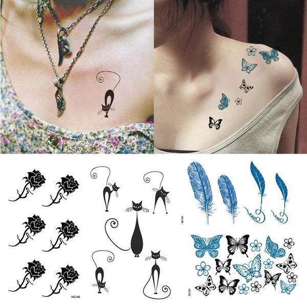 temporary tattoos 1 pc tattoo sticker black roses butterfly cat design full flower arm body art big large fake
temporary tattoos 1 pc tattoo sticker black roses butterfly cat design full flower arm body art big large fake