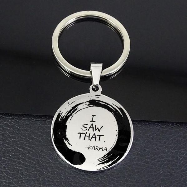 keychains personality letter keychain selling "i saw that" circle charm karma jewelry for men and women yp6963, Silver
keychains personality letter keychain selling "i saw that" circle charm karma jewelry for men and women yp6963, Silver