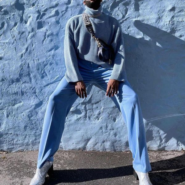 men's sweaters fashion men autumn knitwear blue slim turtleneck stand collar sweater pullover plush coat clothing 2021, White;black
men's sweaters fashion men autumn knitwear blue slim turtleneck stand collar sweater pullover plush coat clothing 2021, White;black