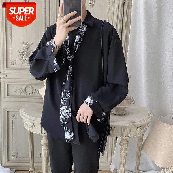 autumn men's loose long sleeve hawaiian slim fit shirt male french cuff mens clothes fashion shirts 4 color camisa masculina #hy9q, White;black
autumn men's loose long sleeve hawaiian slim fit shirt male french cuff mens clothes fashion shirts 4 color camisa masculina #hy9q, White;black