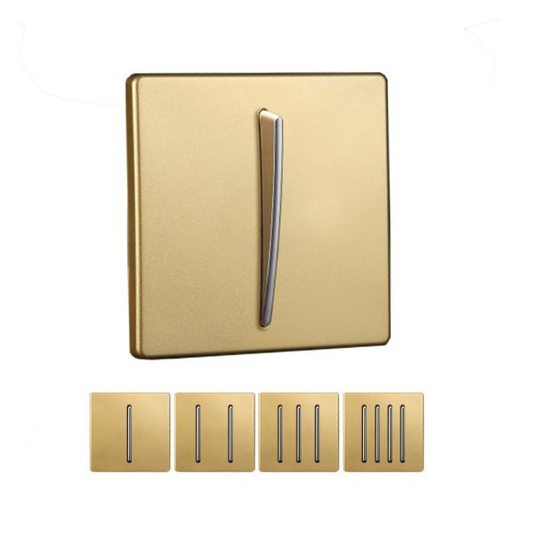smart home control gold color 1 gang / 2 3 4 light switch and plastic panel way bedroom wall
smart home control gold color 1 gang / 2 3 4 light switch and plastic panel way bedroom wall