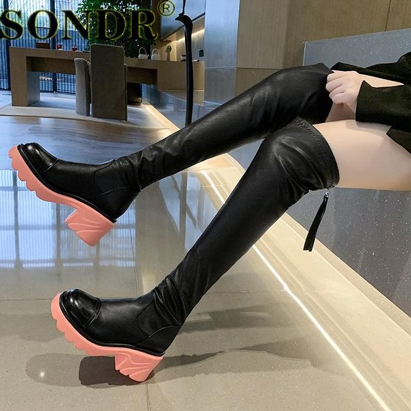 boots knight women's 2021 british style thick-soled long thick-heeled high-heeled women over-the-knee, Black
boots knight women's 2021 british style thick-soled long thick-heeled high-heeled women over-the-knee, Black