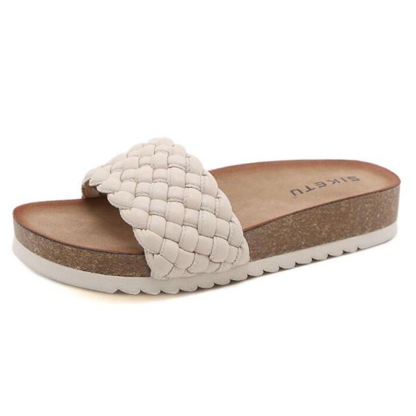 summer women weave slippers platform flat outdoor non-slip beach flip flop casual sandals wooden bottom ladies shoes qq579, Black
summer women weave slippers platform flat outdoor non-slip beach flip flop casual sandals wooden bottom ladies shoes qq579, Black