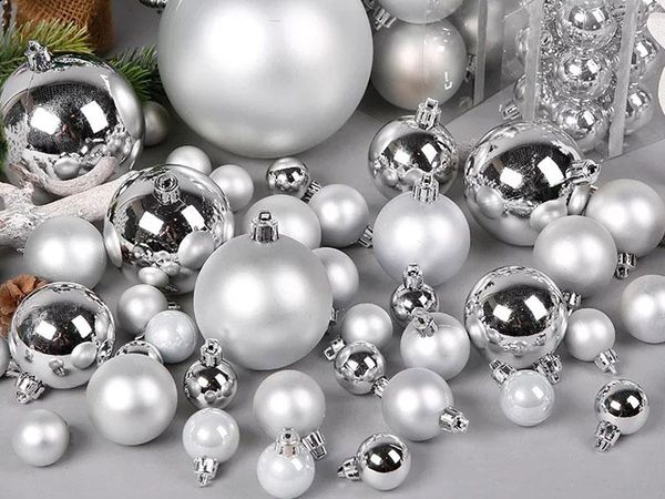 party decoration 3-28cm silver matte christmas ball high-end tree home year snowman decorative creative hanging supplies
party decoration 3-28cm silver matte christmas ball high-end tree home year snowman decorative creative hanging supplies
