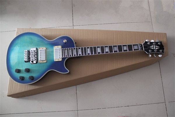 flyoung custom lp double rocker bridge electric guitar tiger pattern transparent blue can be changed as required
flyoung custom lp double rocker bridge electric guitar tiger pattern transparent blue can be changed as required