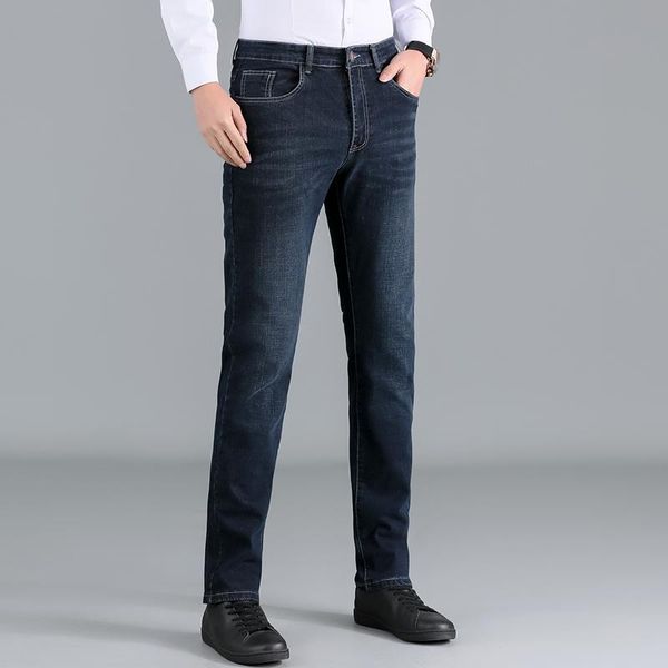 men's jeans brand autumn straight soft cotton business casual denim pants classic trousers men clothing k161, Blue
men's jeans brand autumn straight soft cotton business casual denim pants classic trousers men clothing k161, Blue