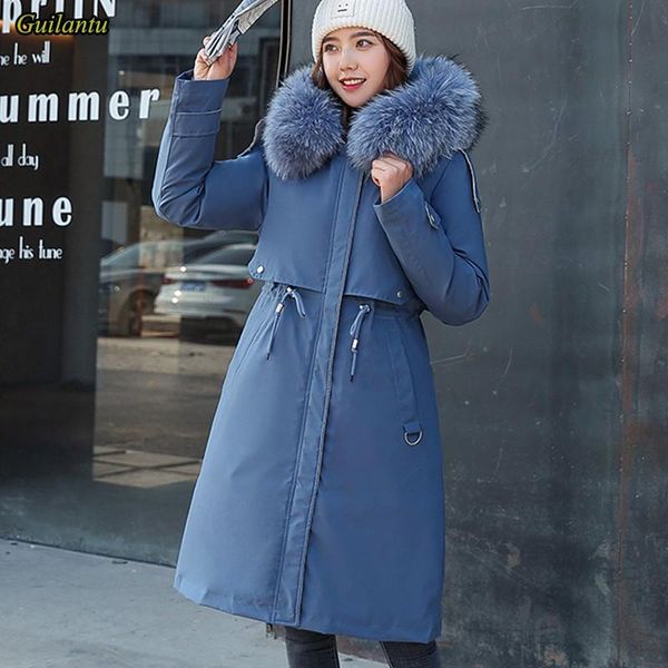 women's down & parkas guilantu 2021 winter jacket womem hooded fur parka mujer thick cotton padded coat female plus size slim long over, Black
women's down & parkas guilantu 2021 winter jacket womem hooded fur parka mujer thick cotton padded coat female plus size slim long over, Black