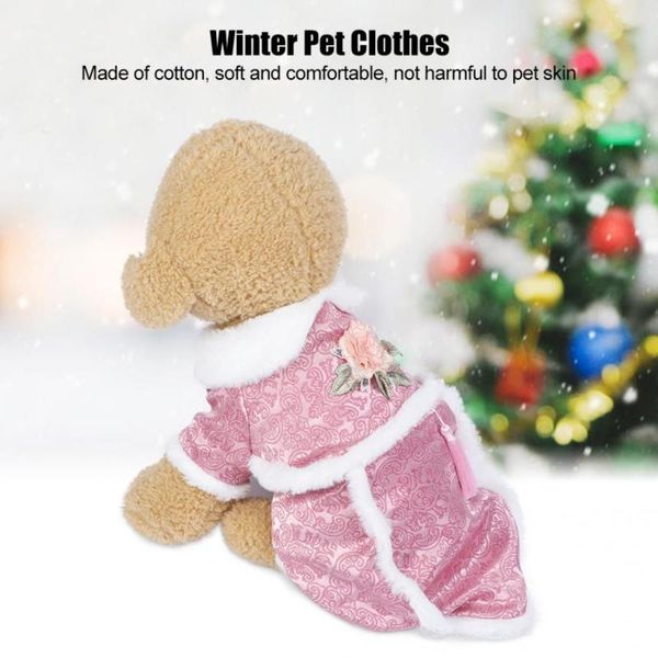 dog apparel cotton winter warm cute chinese style tang suit clothes for small dogs puppy coat clothing outfit 
dog apparel cotton winter warm cute chinese style tang suit clothes for small dogs puppy coat clothing outfit