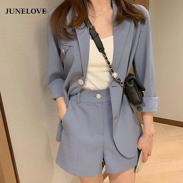 women's tracksuits junelove summer fashion suits hepburn small fragrance korean version blazers sets office lady vintage blazers+shorts, Gray
women's tracksuits junelove summer fashion suits hepburn small fragrance korean version blazers sets office lady vintage blazers+shorts, Gray