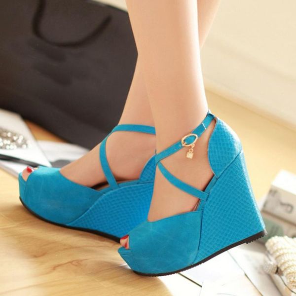 large size 45 high heels women's wedges shoes woman summer platform cross-strap sandals, Black
large size 45 high heels women's wedges shoes woman summer platform cross-strap sandals, Black