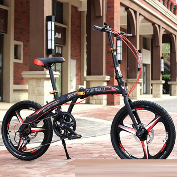 bicycles 20 inch folding student bike speed change disc brake bikes