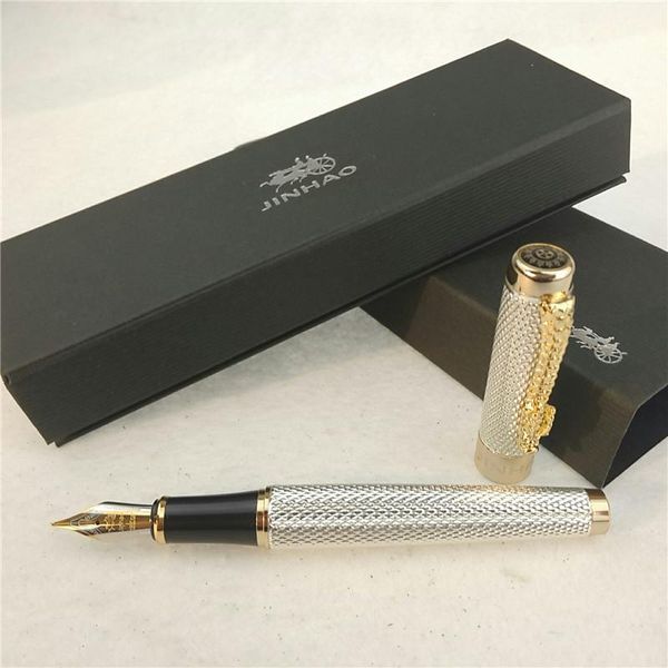 fountain pens 1pc/lot jinhao 1200 pen 2 colors gold/silver caneta business executive luxury school supplies 14*1.4cm
fountain pens 1pc/lot jinhao 1200 pen 2 colors gold/silver caneta business executive luxury school supplies 14*1.4cm