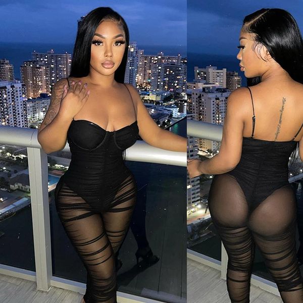 clubwear bodycon sleeveless black women jumpsuit mesh transparent stacked strap backless skinny, Black;white
clubwear bodycon sleeveless black women jumpsuit mesh transparent stacked strap backless skinny, Black;white