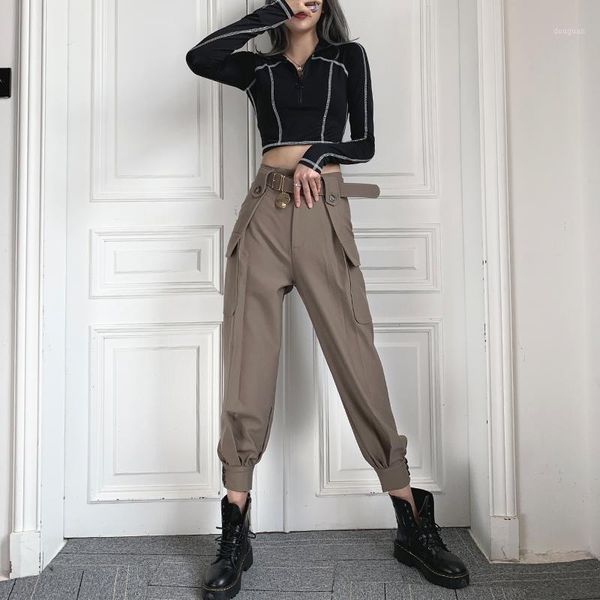 women's pants & capris women streetwear cargo ankle length joggers female loose trousers casual high waist multi-size haren capri panta, Black;white
women's pants & capris women streetwear cargo ankle length joggers female loose trousers casual high waist multi-size haren capri panta, Black;white